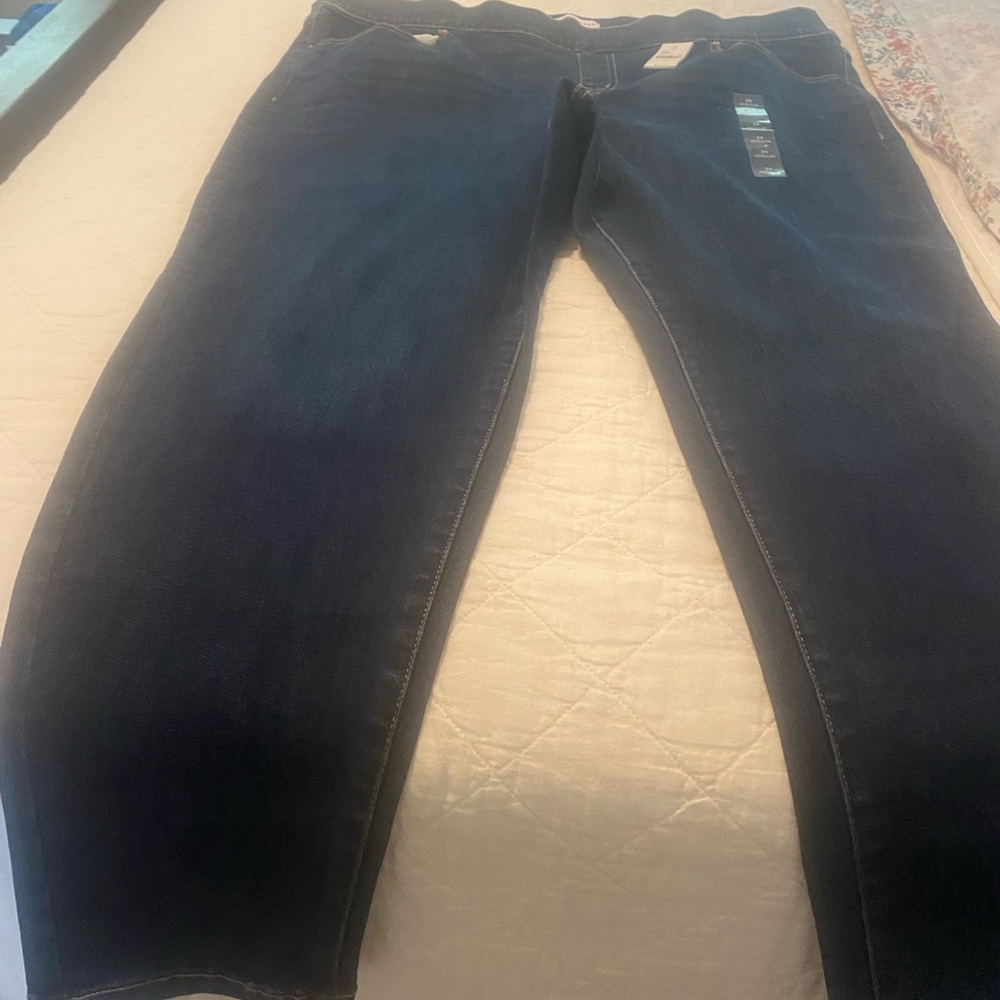 Lane Bryant Dark Blue Jeans Jeggings